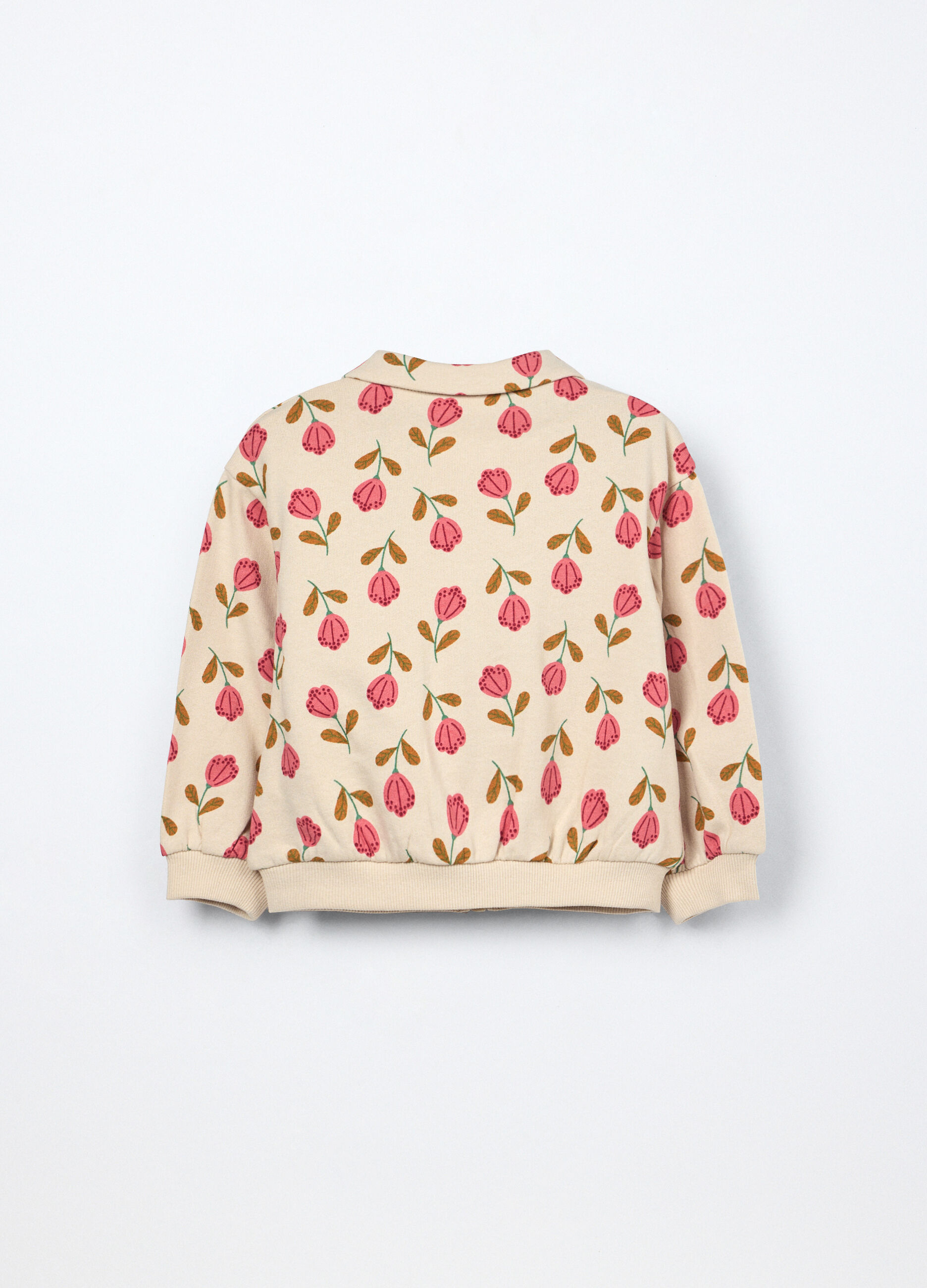 Felpa in french terry di puro cotone neonata_1