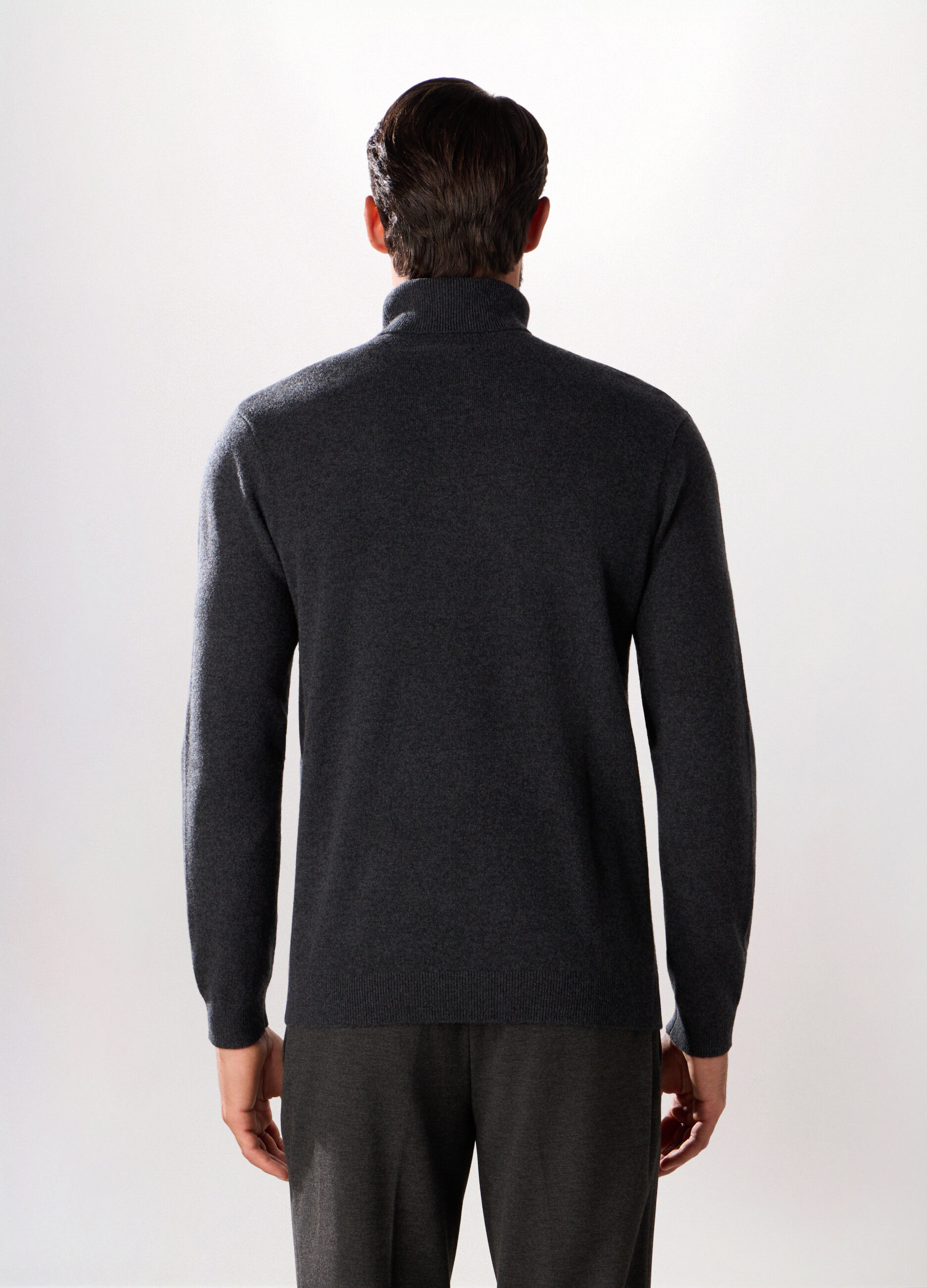 Dolcevita a maniche lunghe in lambswool uomo_1