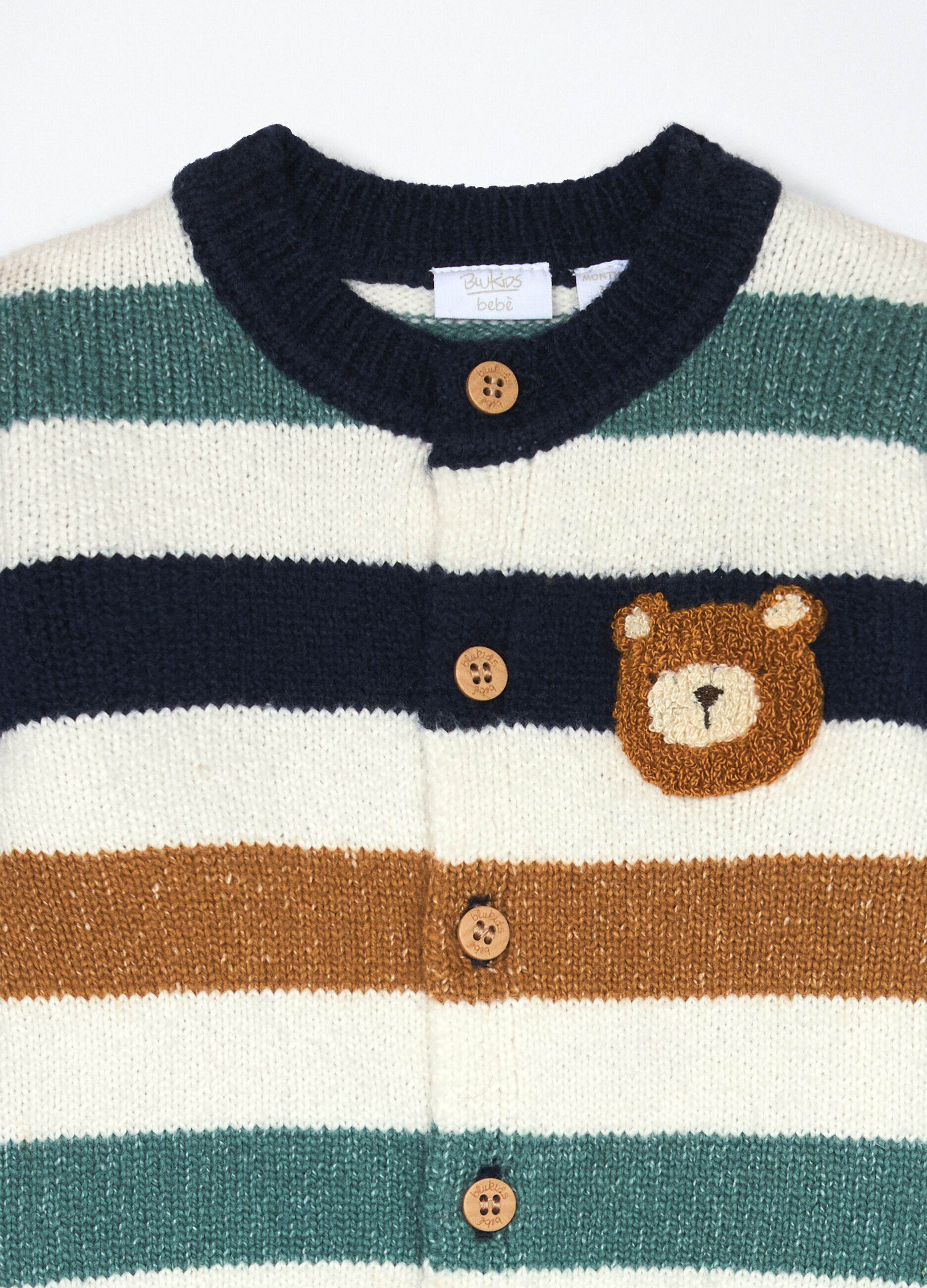 Cardigan tricot misto cotone neonato_2