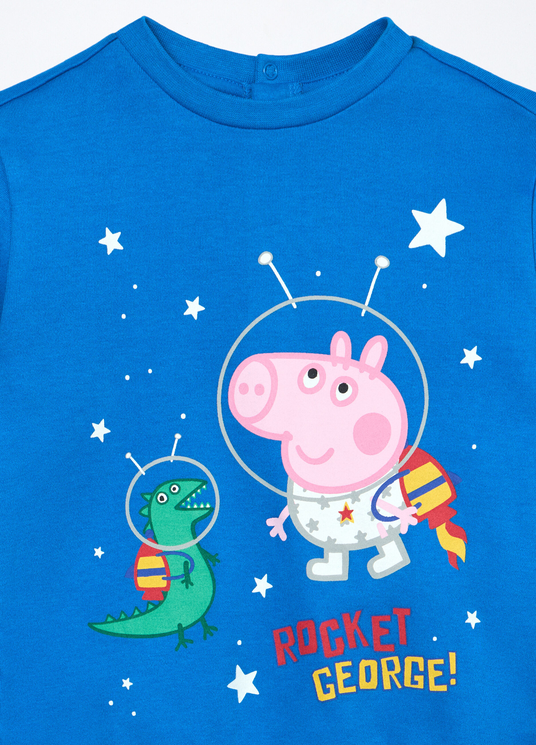 Set pigiama lungo Peppa Pig in interlock di puro cotone neonato_2