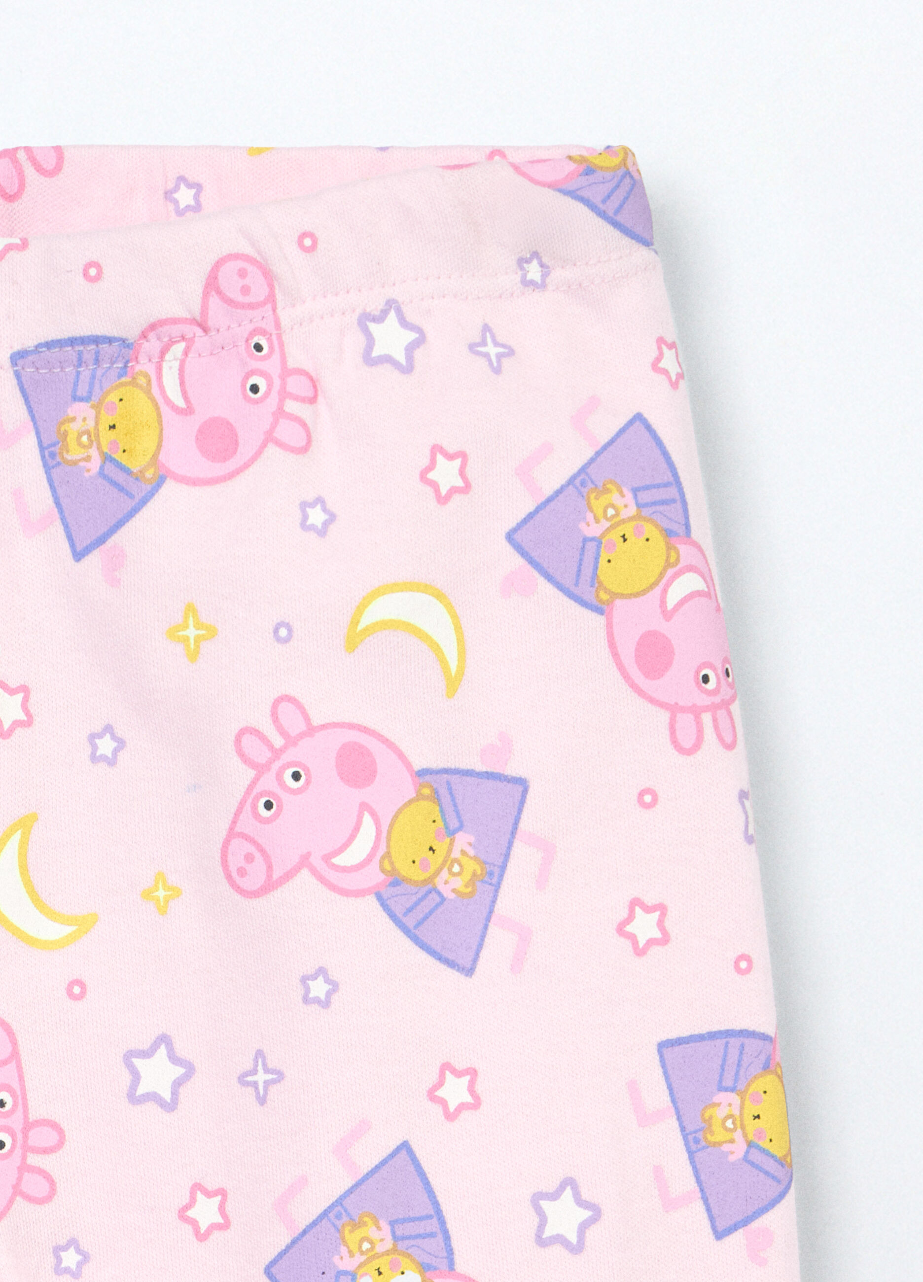 Set pigiama lungo Peppa Pig in interlock di puro cotone neonata_3