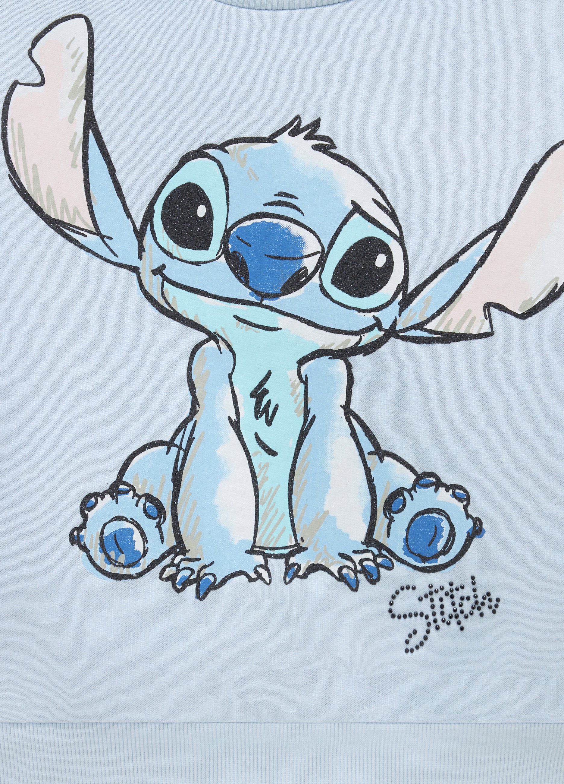 Felpa Stitch a girocollo bambina_1