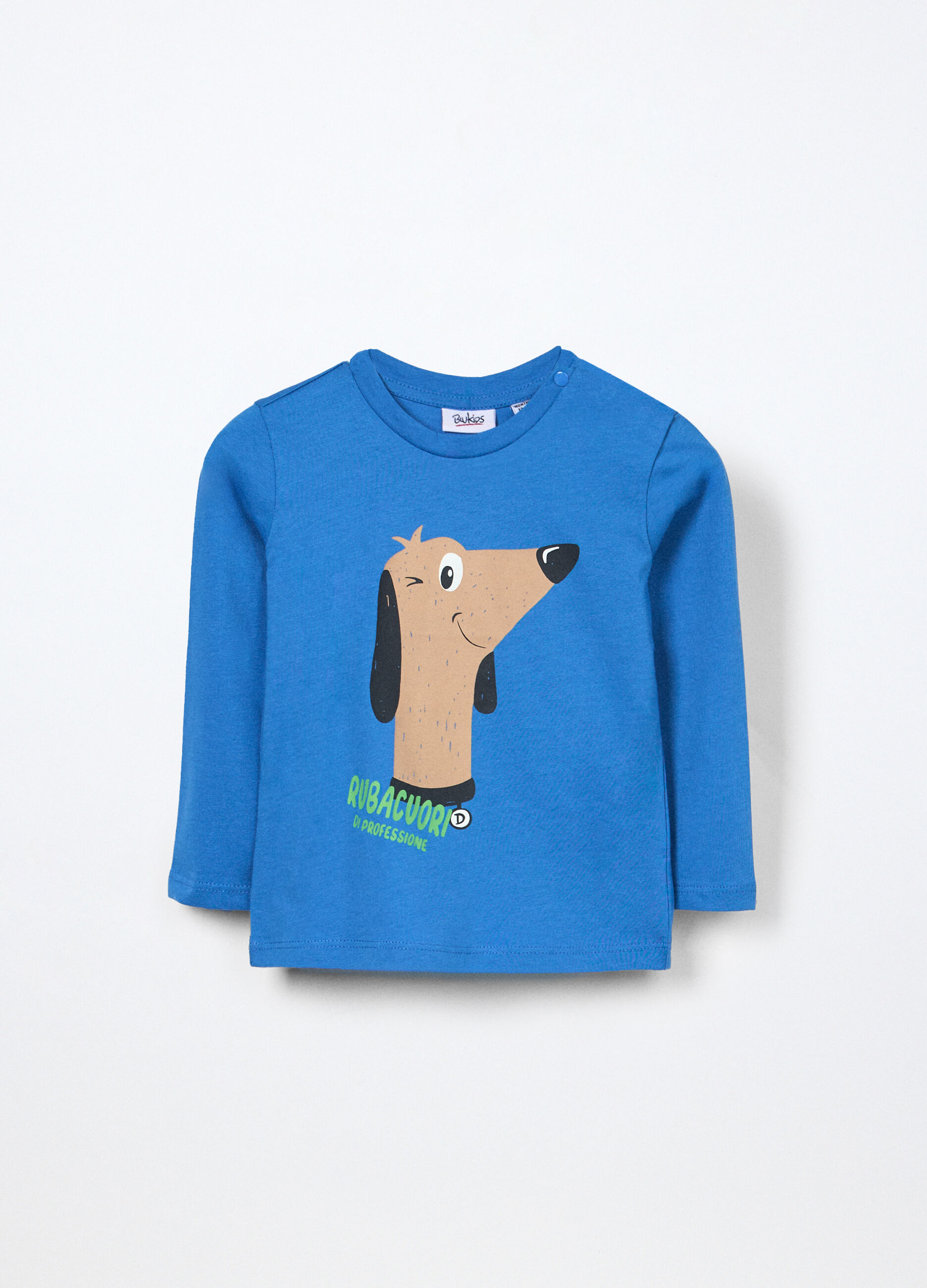 T-shirt in jersey di puro cotone neonato_0