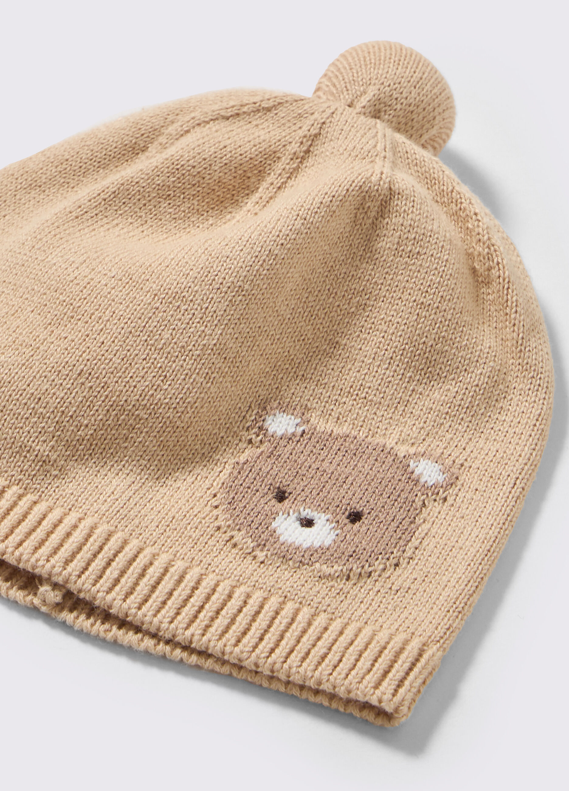Berretto tricot in puro cotone neonato_1