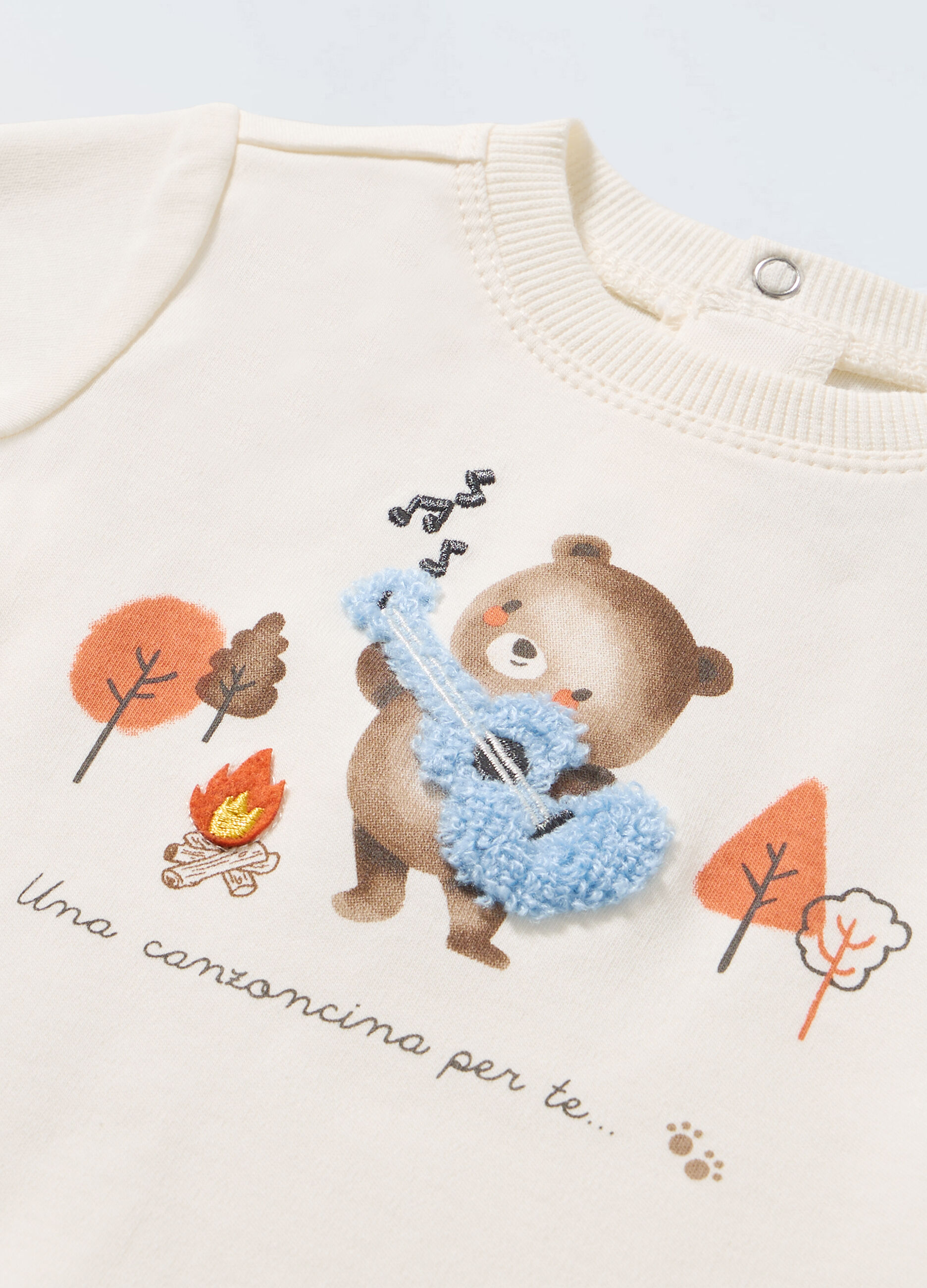 T-shirt in interlock di puro cotone neonato_1