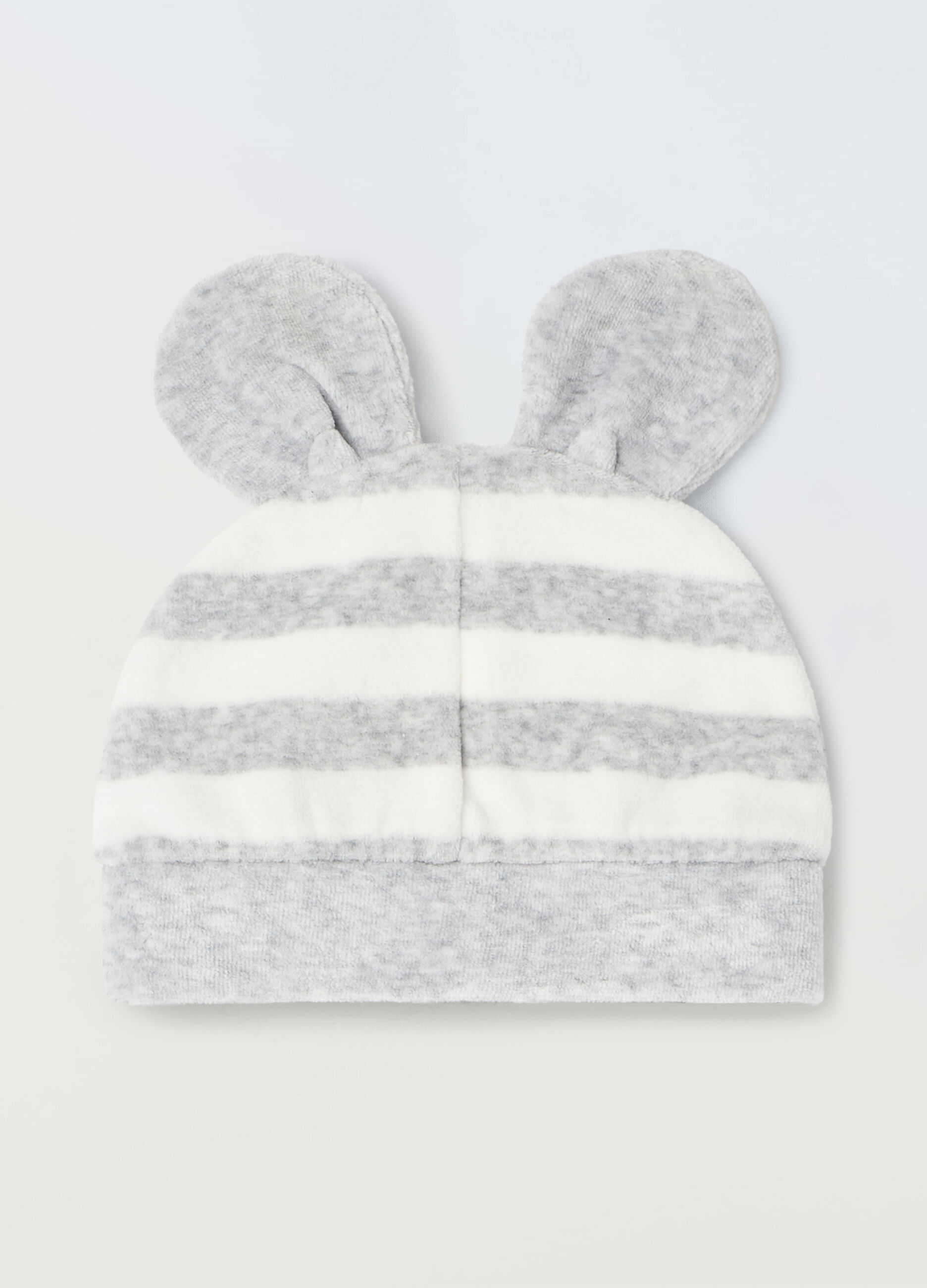 Berretto velours con applicazioni neonata_0