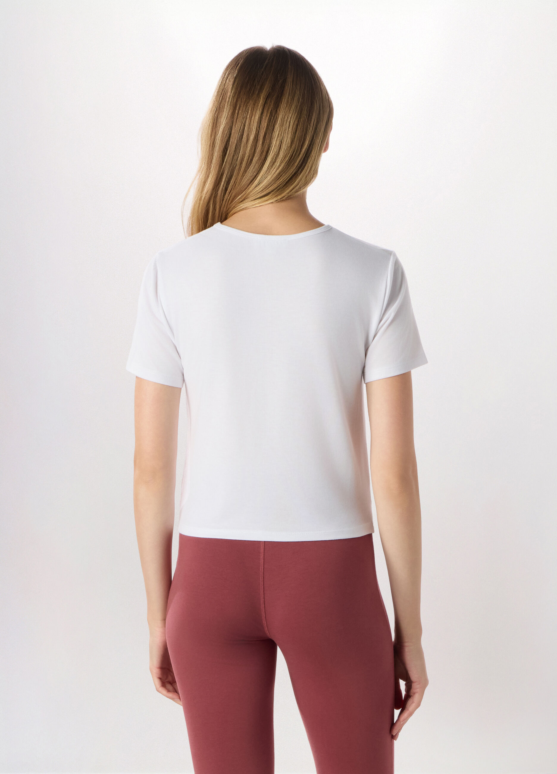 T-shirt in jersey misto viscosa Holistic fitness donna_1