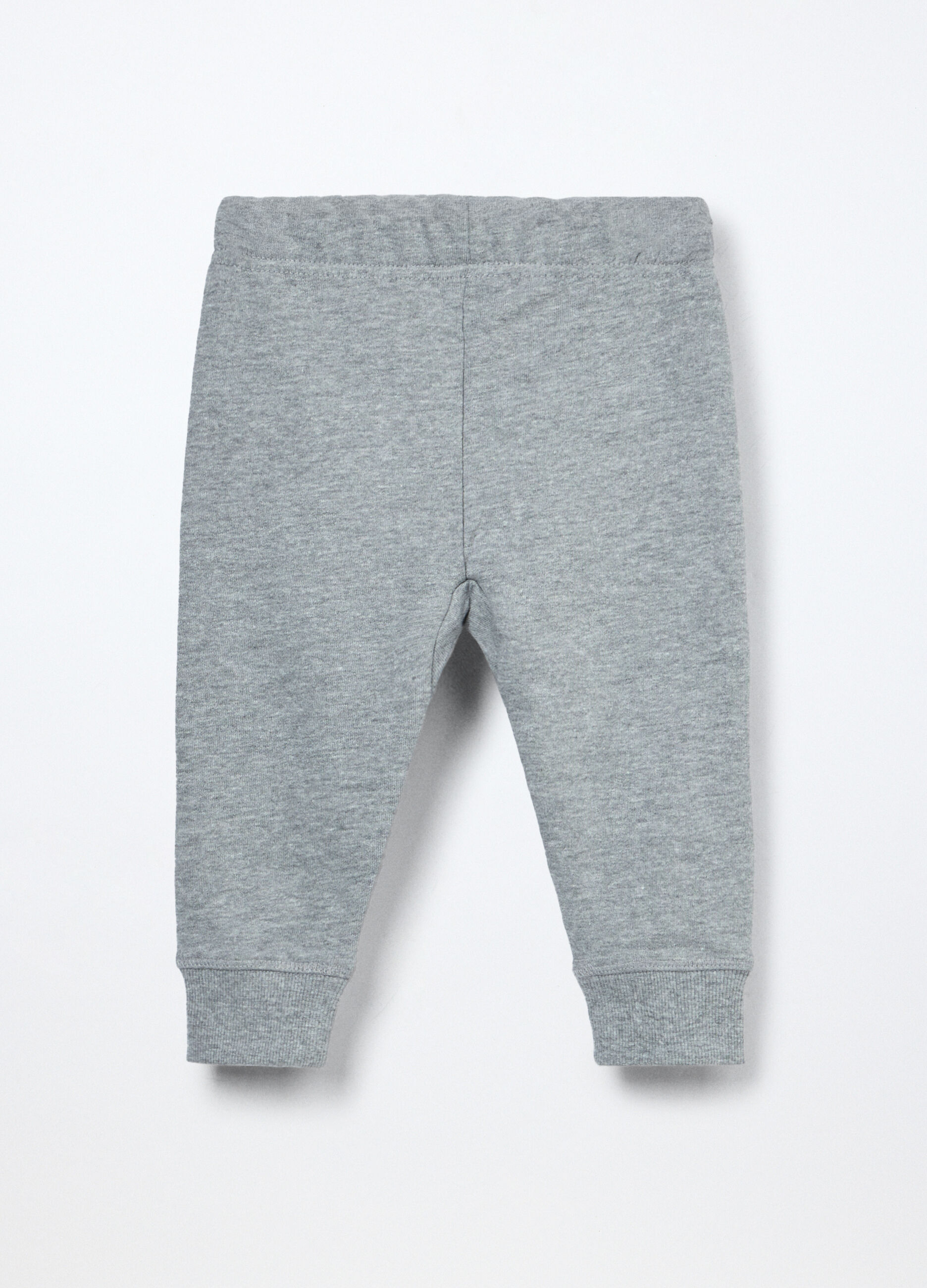 Jogger in french terry di puro cotone neonato_1