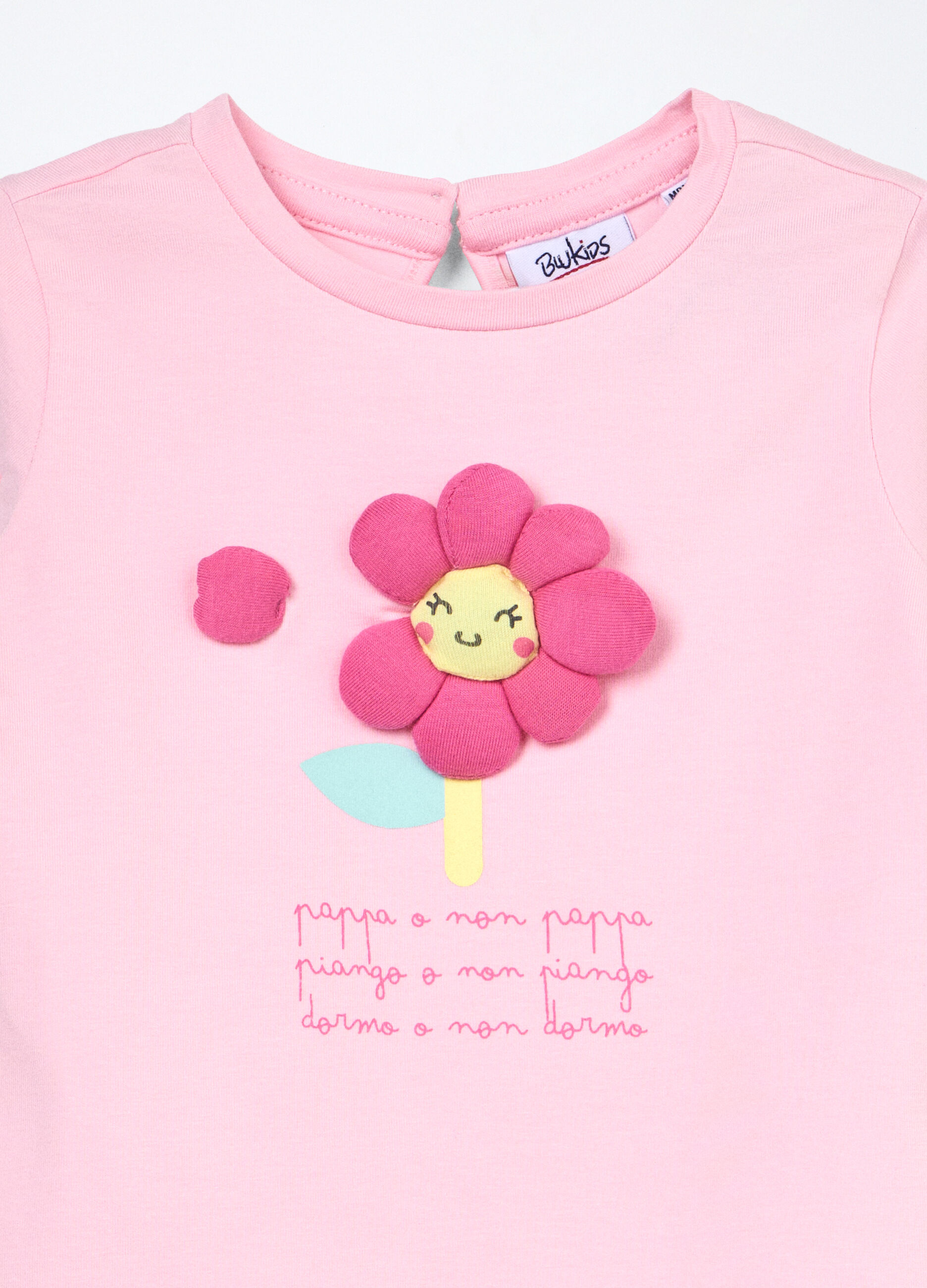 T-shirt in jersey di cotone stretch neonata_2