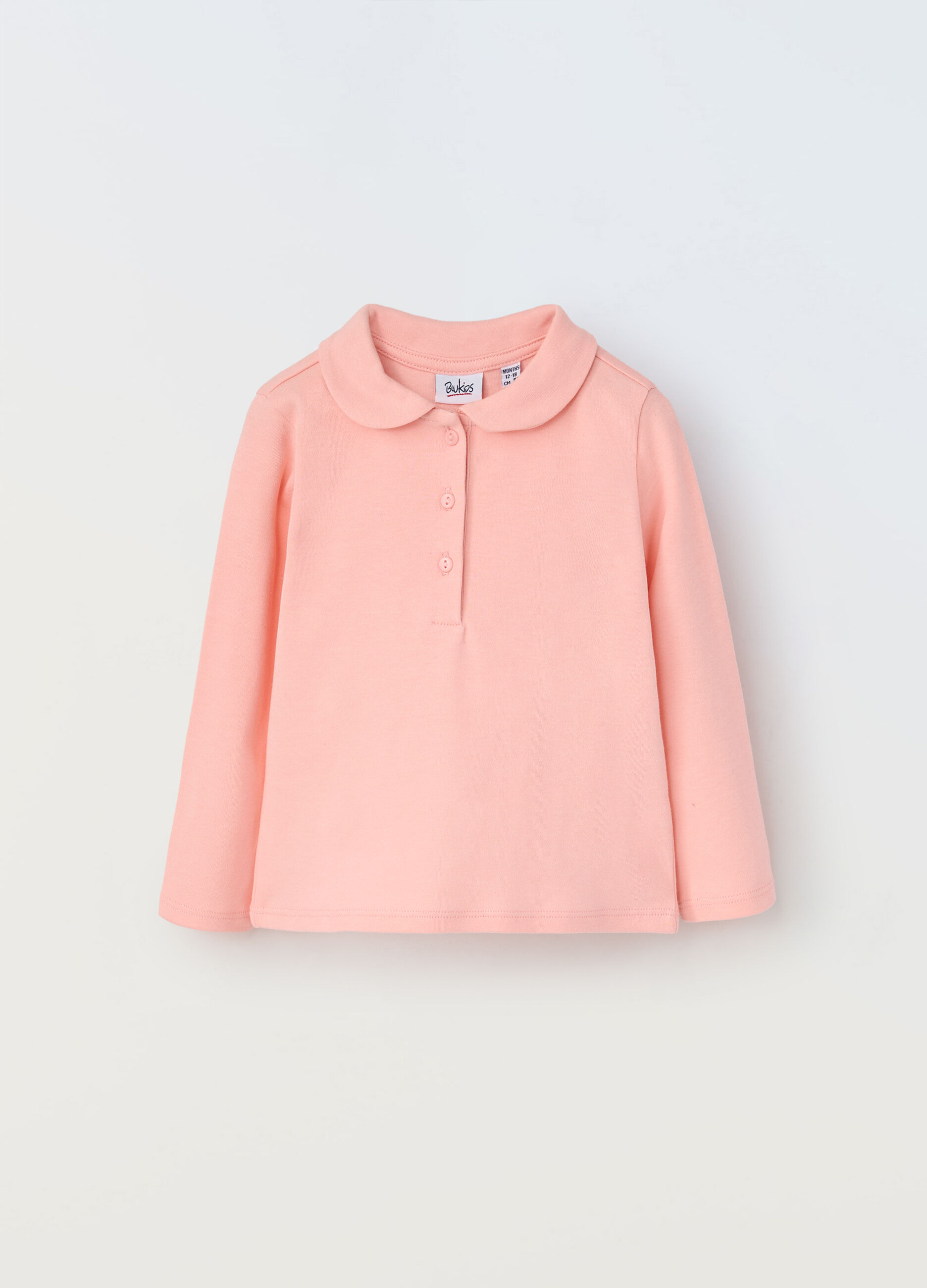 Polo in interlock di puro cotone neonata_0