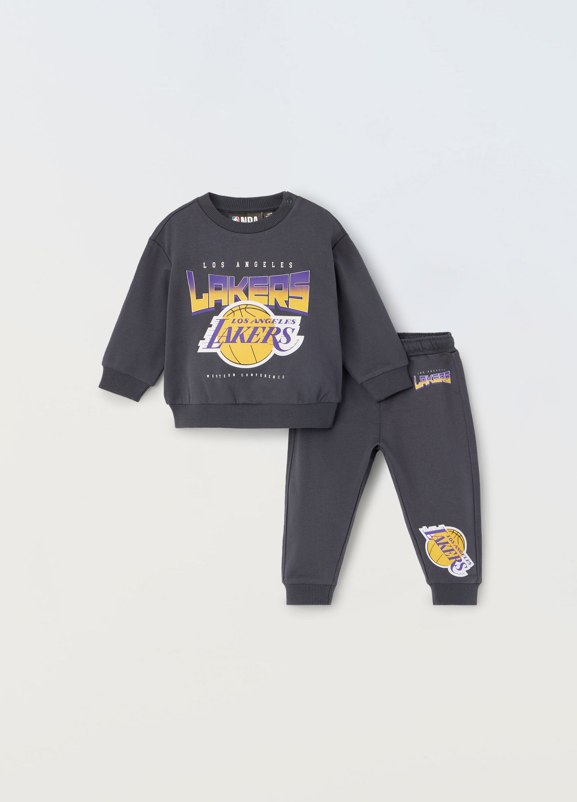 Jogging set NBA in puro cotone neonato_0