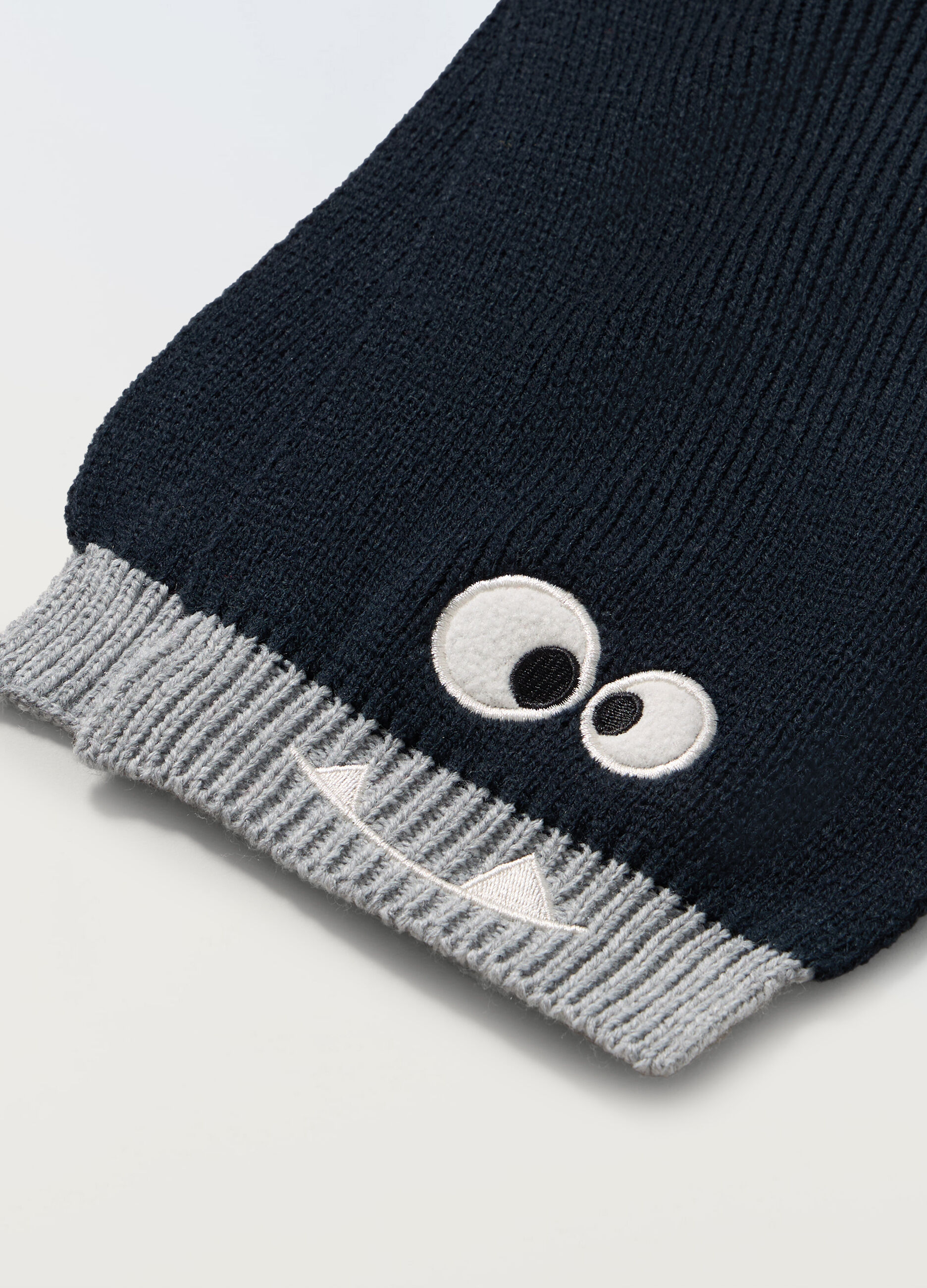 Sciarpa tricot con patch neonato_1