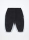 Jogger cargo in costina di puro cotone neonato_1