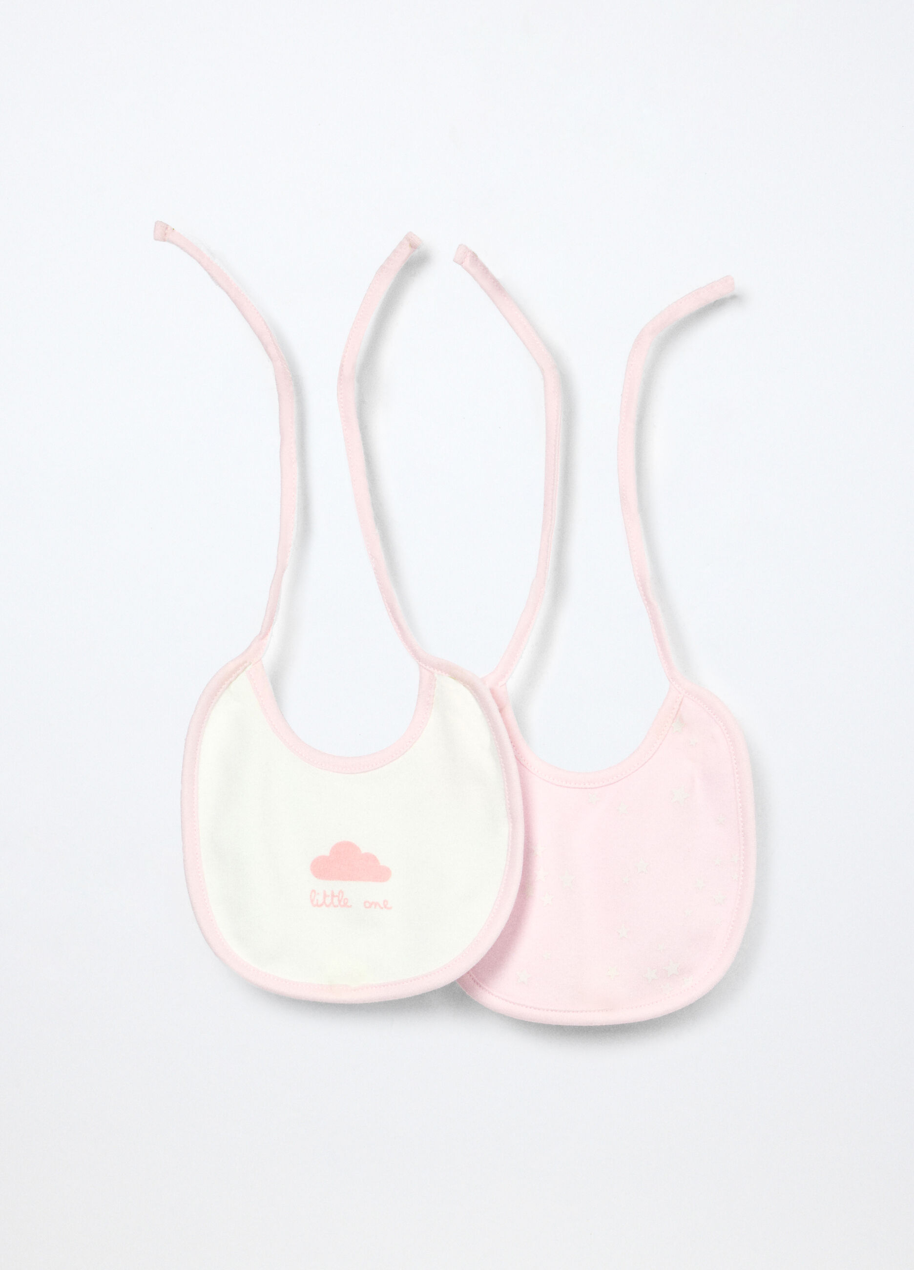 Pack 2 bavaglini in interlock di puro cotone _0