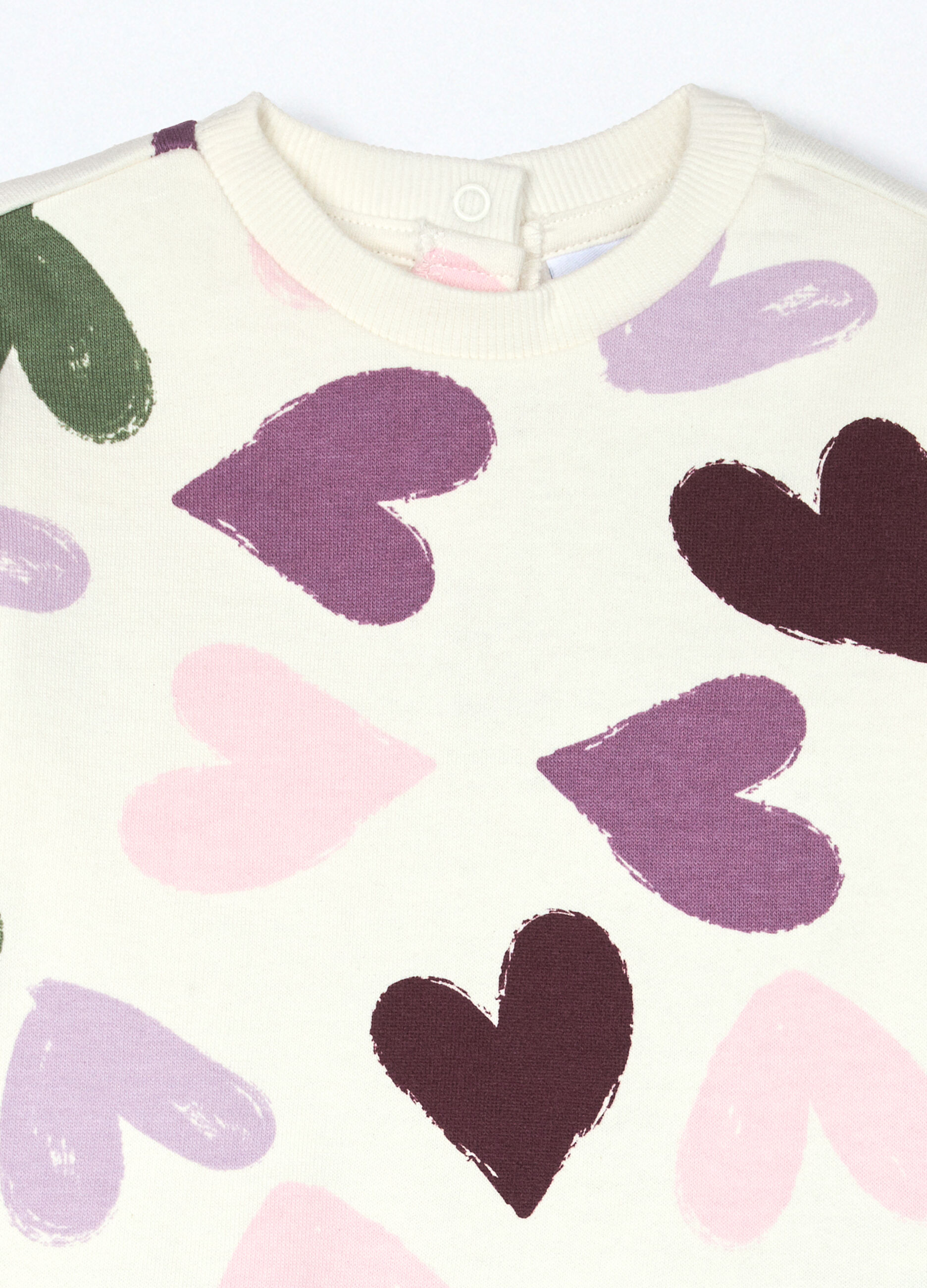 Jogging set in puro cotone fleece neonata_2