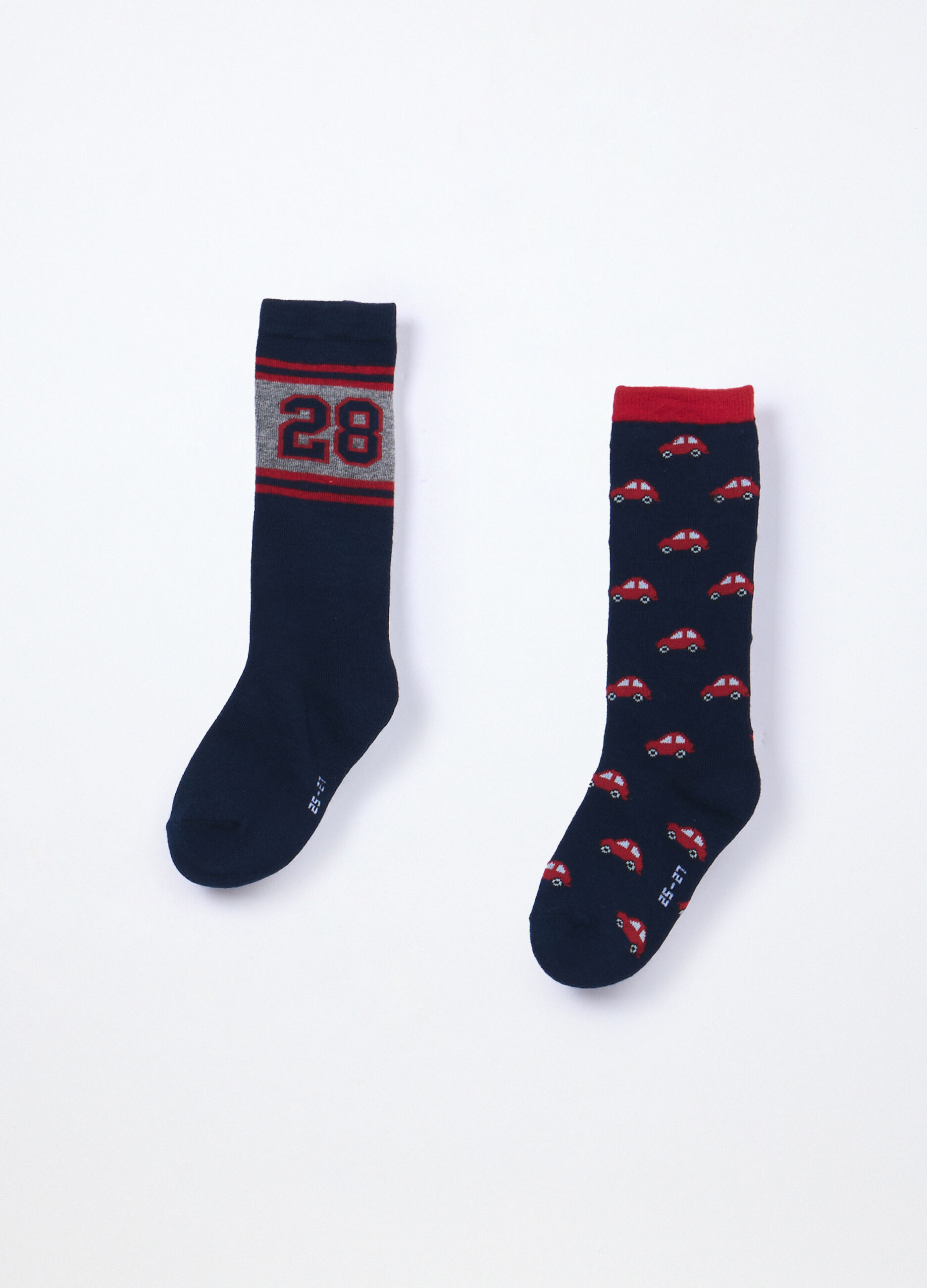 Pack 2 calze lunghe misto cotone bambino_1