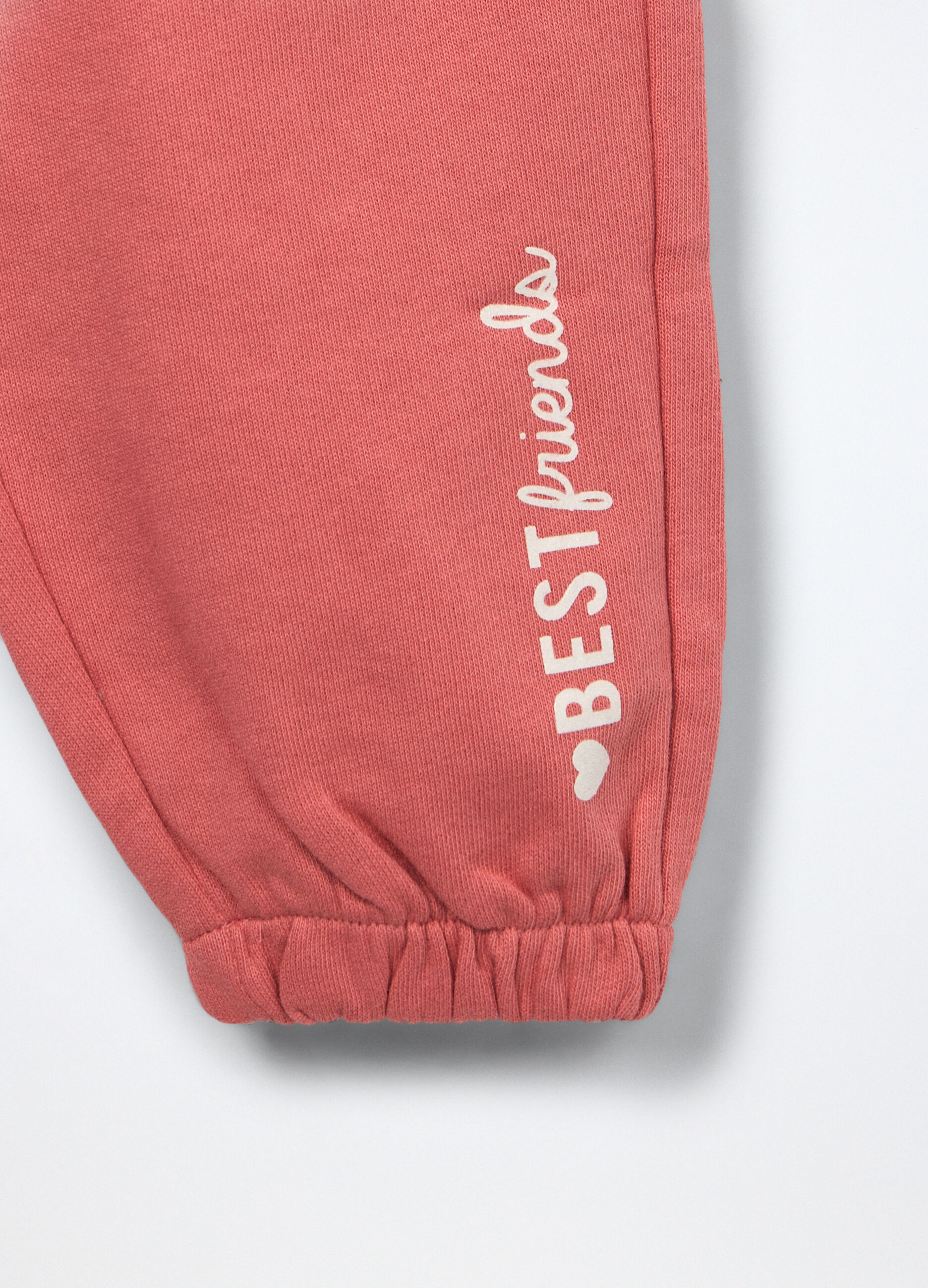 Jogging set in french terry di puro cotone neonata_3