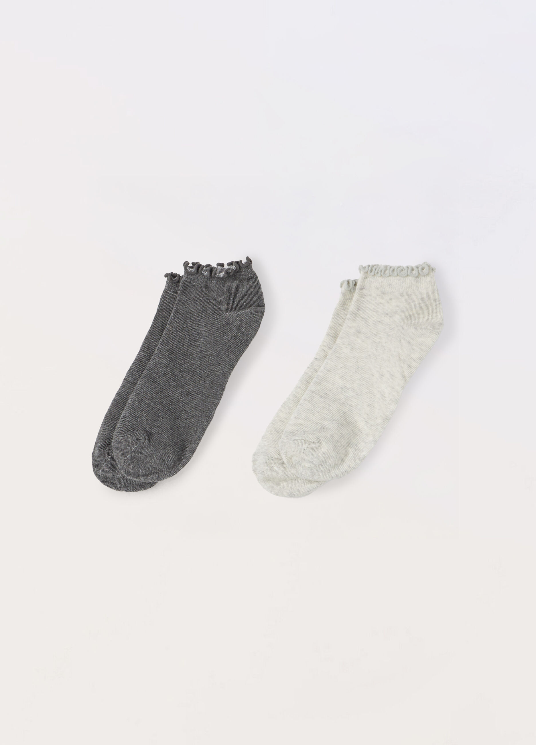 Pack 2 calze corte in misto cotone donna_0
