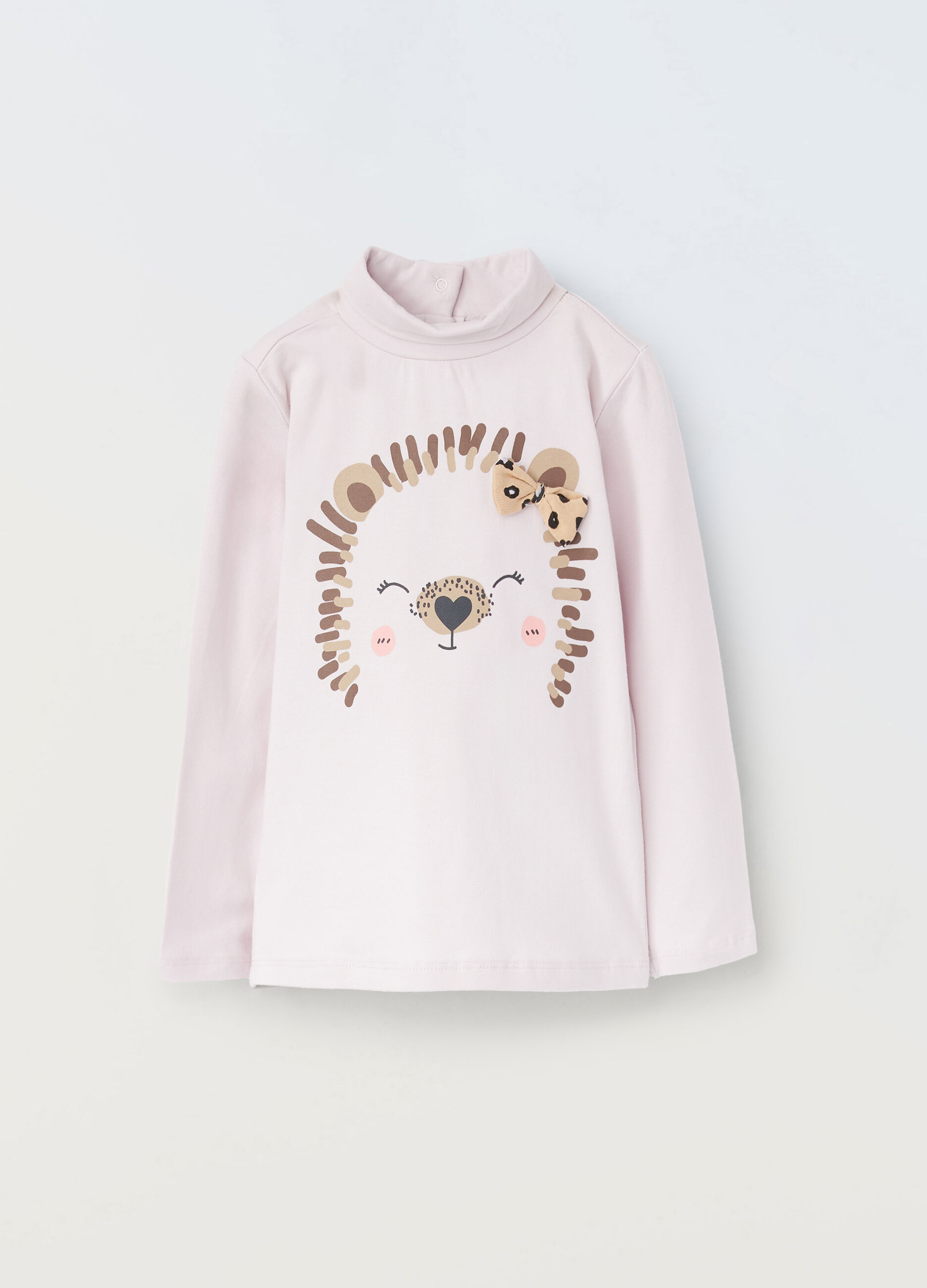 T-shirt in jersey di cotone stretch _0