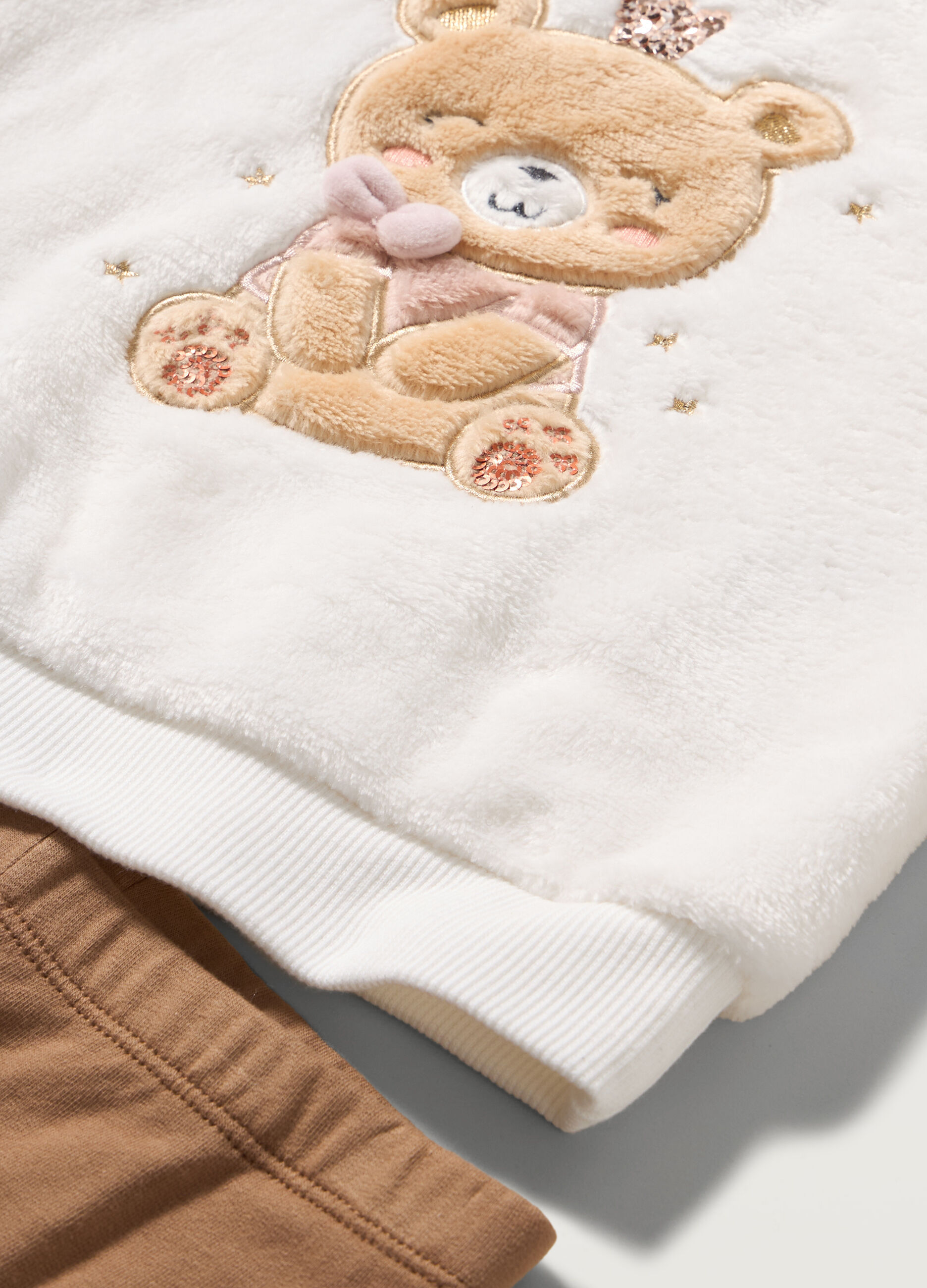 Jogging set in eco fur neonata_1