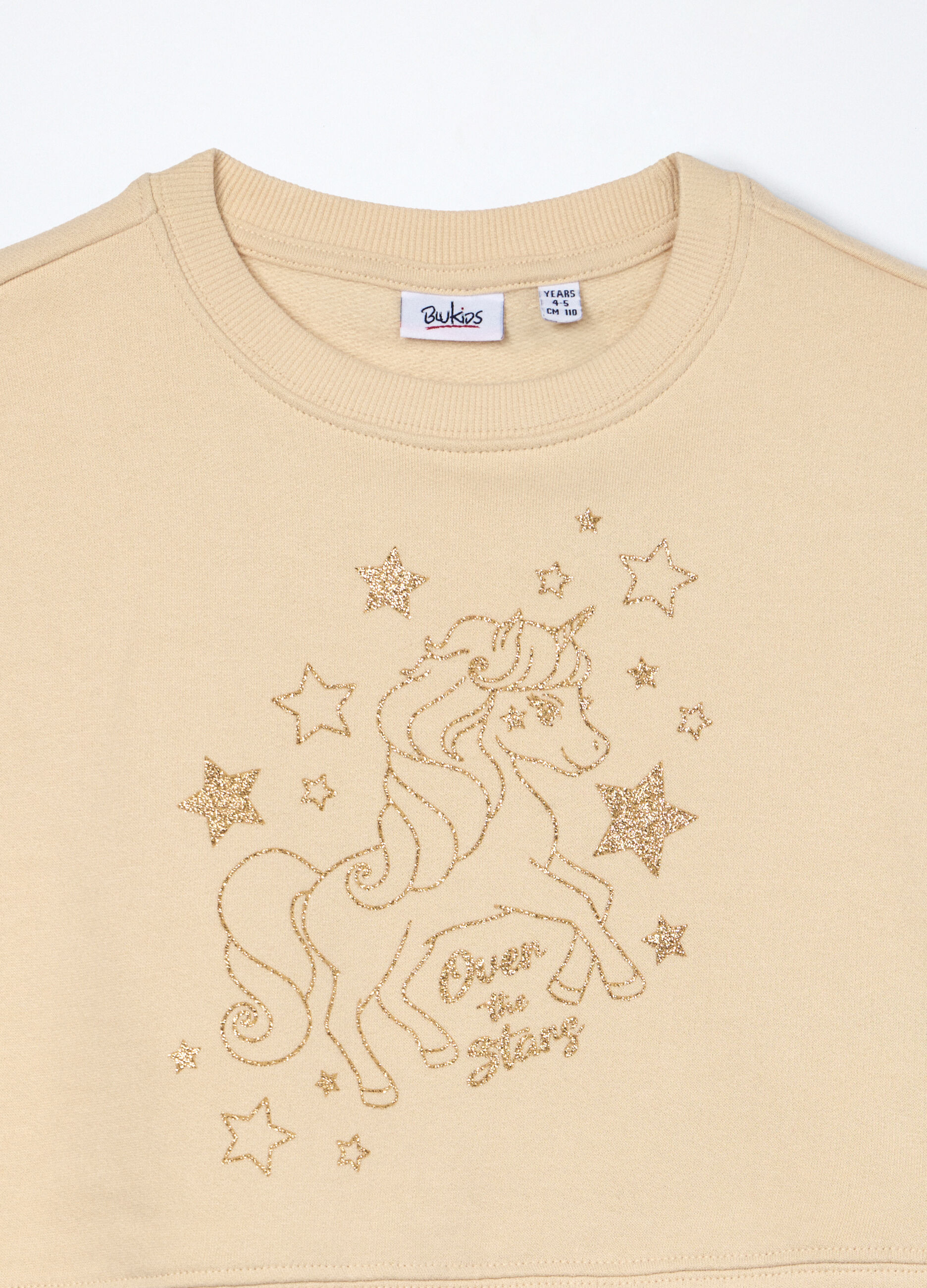 Felpa in puro cotone con stampa bambina_2