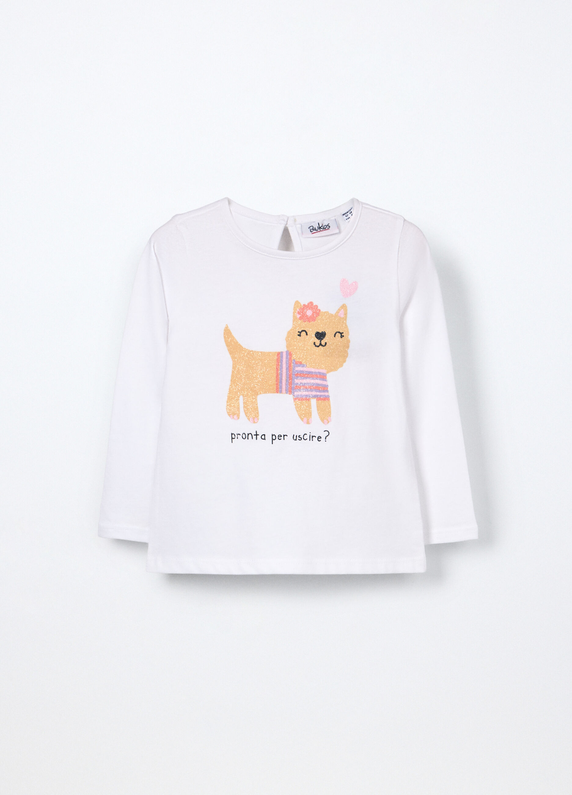 T-shirt in jersey di puro cotone neonata_0